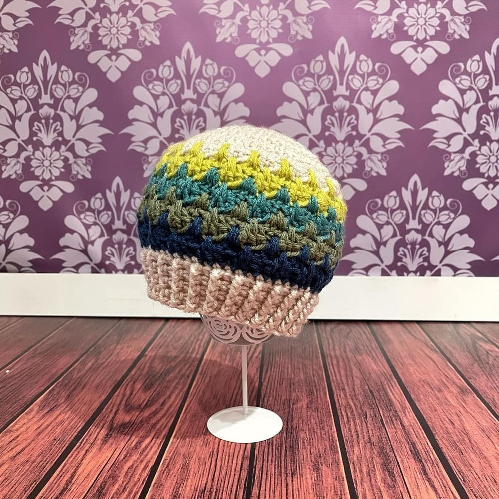 Crochet Colorful Winter Hat